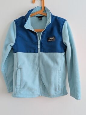 Eddie Bauer Two-Tone Light Blue Fleece Jacket